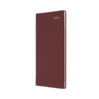 2027 Diary Collins Belmont Pocket B6/7 Week to View Portrait Burgundy, 377P.V78