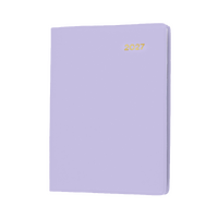 2027 Diary Collins Belmont Colours A7 Week to View with Pencil Lilac, 337P.V55