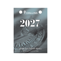 2027 Calendar Refill Collins Desktop Day to Page Top Punch DCRT