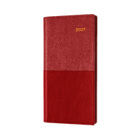 2027 Diary Collins Vanessa B6/7 Week to View Landscape Red, 375.V15