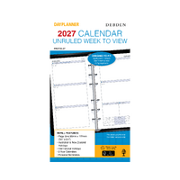 2027 Refill Debden DayPlanner Personal Week to View Unruled, PR2705