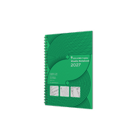 2027 Diary Collins Colplan Weekly Notebook A5 Week to View with Notes (Left) Green, 61.P52