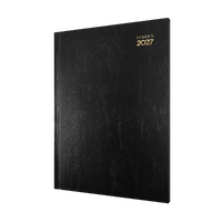 2027 Diary Debden Kyoto A4 Week to View Black, 3201.P99