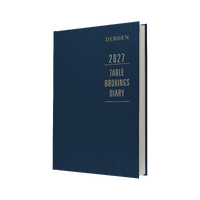 2027 Diary Debden Restaurant Table Bookings A4 2 Pages to a Day Blue, TBD.P59
