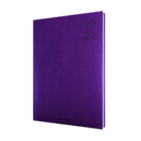 2027 Diary Collins Silhouette A4 Day to Page Purple, S4100.P55