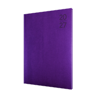 2027 Diary Collins Silhouette A4 Week to View Purple, S4700.P55