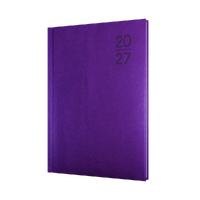 2027 Diary Collins Silhouette A5 Week to View Purple, S5700.P55
