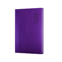 2027 Diary Collins Silhouette B7R Week to View Purple, S6700.P55