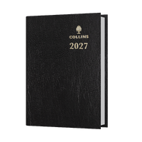 2027 Diary Collins Sterling A7 Day to Page with Pencil Black, 133P.P99