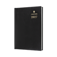 2027 Diary Collins Sterling A5 Day to Page Black, 184.P99