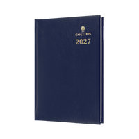 2027 Diary Collins Sterling A5 Week to View Blue, 384.P59