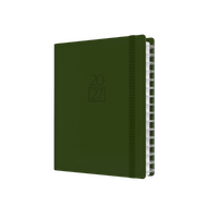 2027 Diary Collins Plan + Note Pro A5 Week to View with Notepad Green, PNP85.U52
