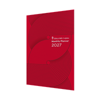 Collins Colplan 2027 Planner A4 Month to View Geo Red Early Edition 51.C15