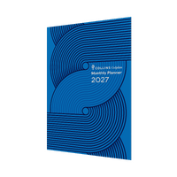 Collins Colplan 2027 Planner A4 Month to View Geo Blue Early Edition 51.C57