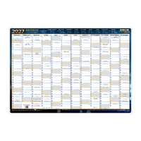 2027 Year Planner Writeraze QC 100x70cm Laminated Framed 11800