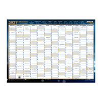 2027 Year Planner Writeraze QC2 70x50cm Laminated Unframed 10600
