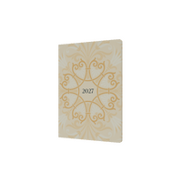 2027 Diary Collins Lavish Lux A5 Week to View Recycled White, E-LL153.11