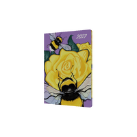 2027 Diary Collins The Roses Pocket D36 Week to View Recycled Bumble Bee, E-TR1PK3.BE