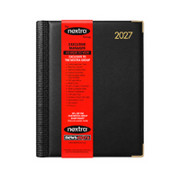 2027 Diary Nextra Executive A5 Week to View Black, NXA5W