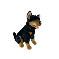 Bocchetta Plush Toys 38cm Kelpie Jake (sitting) Black & Tan, 6449