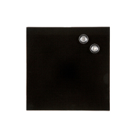 Quartet Magnetic Glass Dry-Erase Board Black 30 cm x 30 cm QTGB3030BK