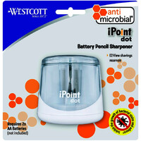 Westcott IPoint Antimicrobial Battery Pencil Sharpener