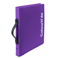 Colourhide Expanding File Zipper Folder Purple 9027019