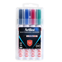 Artline 500 - Bullet Tip Whiteboard Markers - Pack of 4