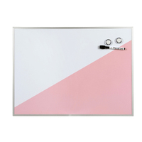 Quartet Geometric Magnetic Dry-Erase Board 43 cm x 58 cm QTGEO5843PK