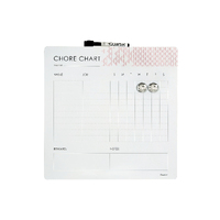Quartet Weekly Chore Chart - Pink 35.6 cm x 35.6 cm QTCCSRT1PK