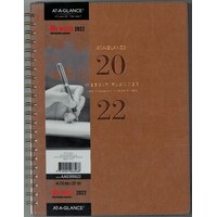 2022 Diary At-A-Glance Signature Diary A4 Week to View Brown AAG300622