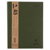 2022 Diary Cumberland Earthcare A5 Week to View Green Wiro 57SEC22