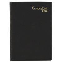 2022 Diary Cumberland Pocket A7 Week to View Black 77PBK22