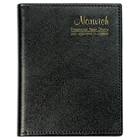2024-2025 Financial Year Diary Cumberland Norwich Spiral A6 Week to View Black 63SFY2425