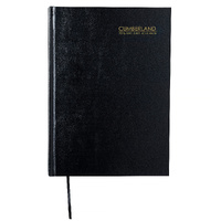 2026 Diary Cumberland Classic A4 2 Pages to a Day Black, ACCO 40CBK26
