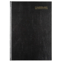2026 Diary Cumberland Classic A4 Day to Page Black, ACCO 41ECBK26