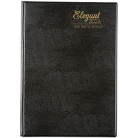 2026 Diary Cumberland Elegant A5 Day to Page Black, ACCO 51EPBK26