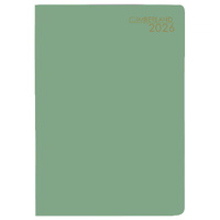 2026 Diary Cumberland Pocket A7 Week to View Green, ACCO 77ASS26