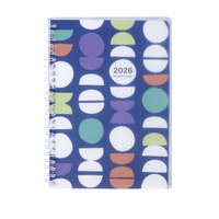 2026 Diary Cumberland Student A5 Week to View Multi Wiro, ACCO 57PS26