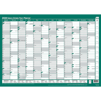 2026 Year Planner Sasco  700x500mm Wall Green, ACCO 1059726