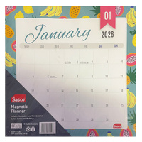 2026 Calendar Sasco Moda 315x325mm Magnetic Wall Pink, ACCO 401626