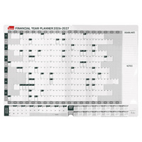 Sasco 2026-2027 Financial Year Planner 874x607mm Yearly Wall 3622627