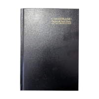 Cumberland Casebound 2026-2027 Financial Year Diary A5 Day to Page with Appointments Black 51CFY2627