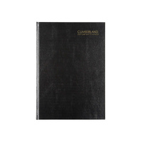 2027 Diary Cumberland Classic A4 Day to Page Black, 41ECBK27