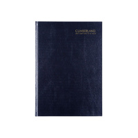 2027 Diary Cumberland Classic A4 Day to Page Blue, 41ECBL27