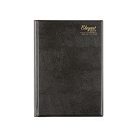 2027 Diary Cumberland Elegant A4 Day to Page Black, 41EPBK27