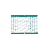 2027 Year Planner Sasco 700x500mm Wall Green, 1059727
