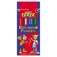 Texta - Coloured Pencils- 12 Pack