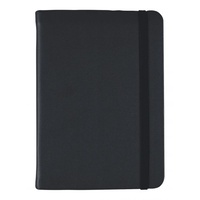 Debden Vauxhall Quarto Journal, Black, White Pages, Ruled 26.5cm x 19.5cm VJQW.U99 