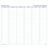 2021 Refill Debden DayPlanner Desk Monthly Fold-Out DK1400